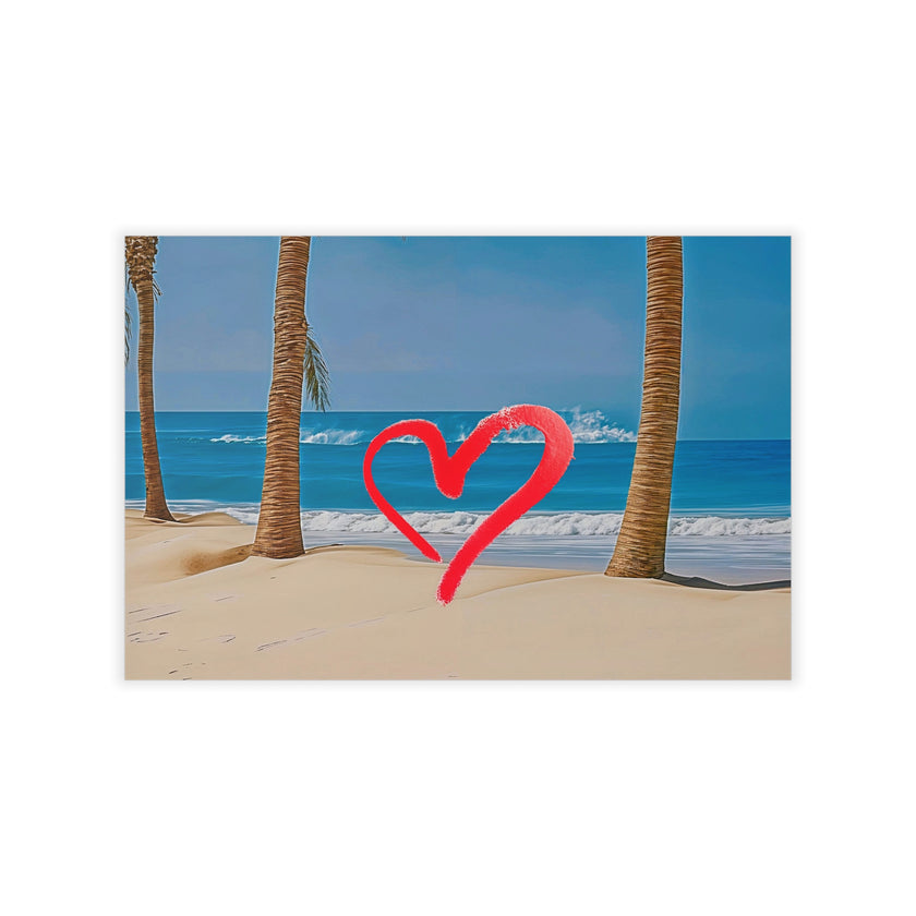 LOVE BEACH Original Wall Art Decor Love Collection Peel & Stick Affordable Long Lasting Home Design Gift