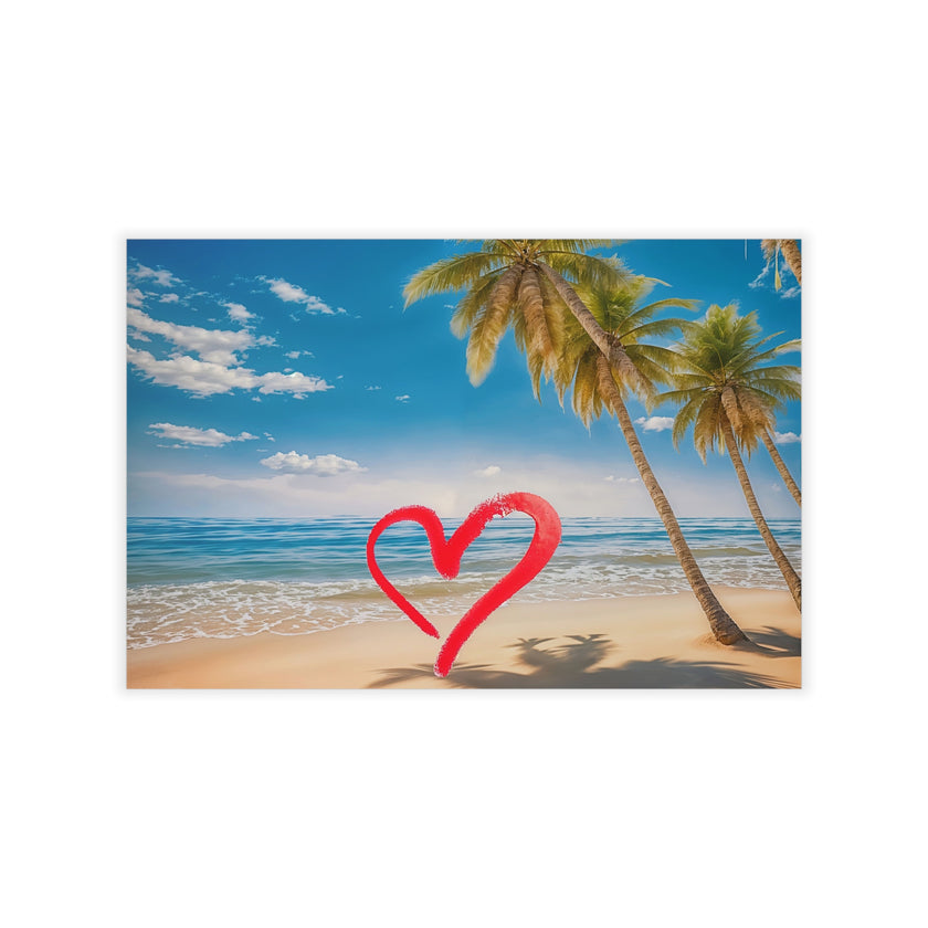 LOVE OCEAN BEACH Original Wall Art Decor Love Collection Peel & Stick Affordable Long Lasting Home Design Gift