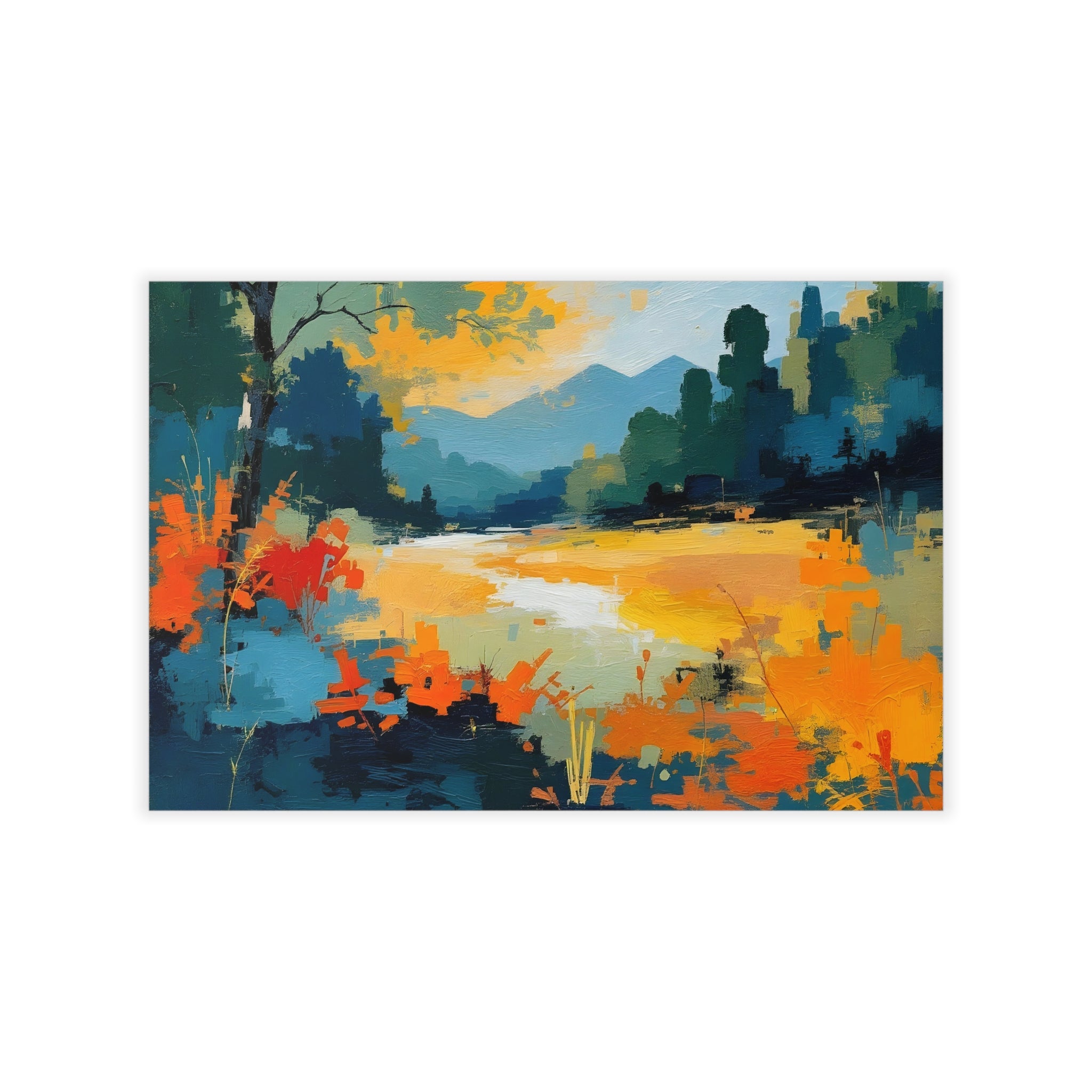 Landscape SERENITY No 3 Original Wall Art Decor Peel & Stick Affordable Long Lasting Home Design Gift
