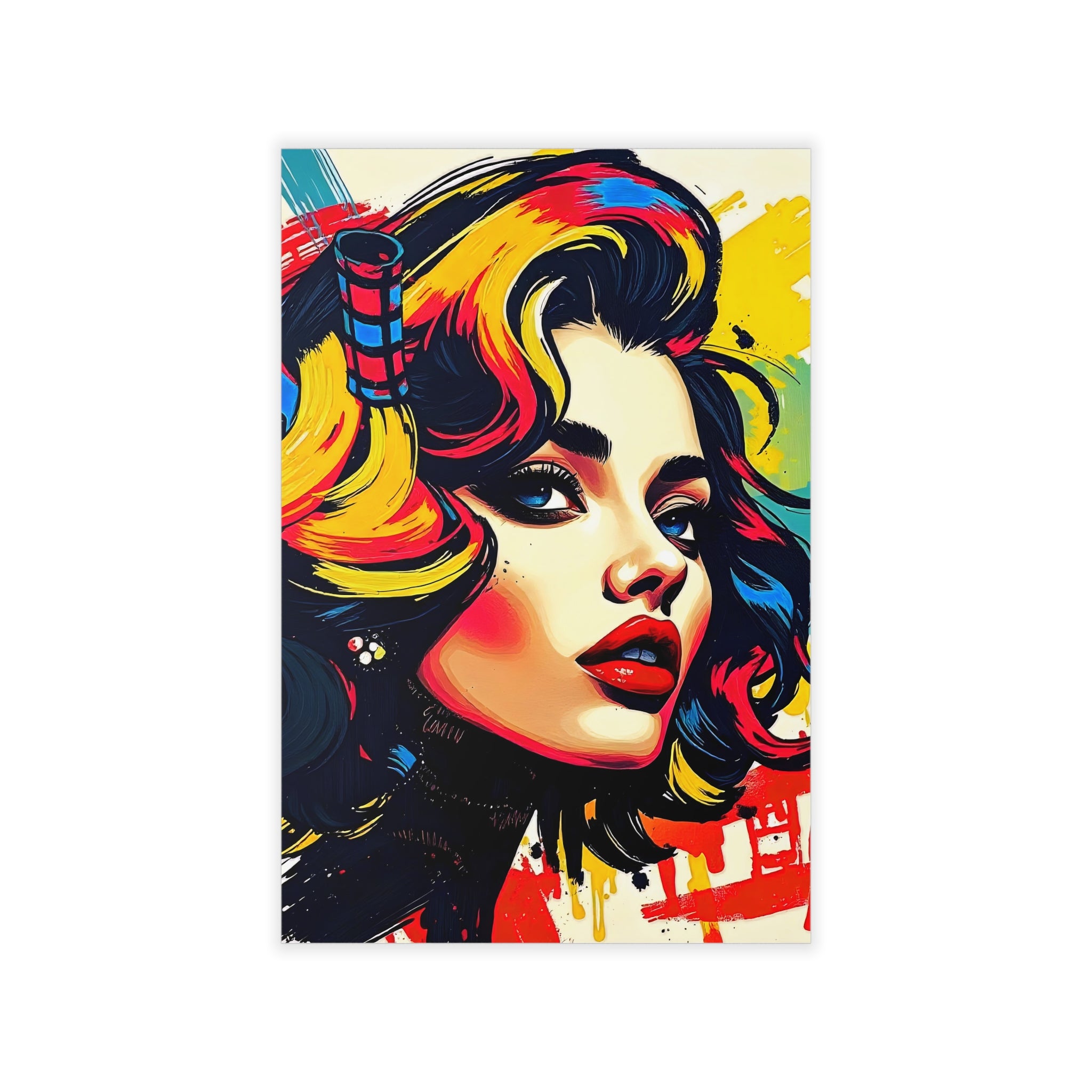 Pop Art PORTRAIT No 3 Original Wall Art Decor Beauty Design Home Affordable Long Lasting Gift