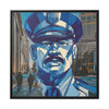 Wall Art POLICEMAN Canvas Print Art Painting Original Giclee 32X32 + Frame  Love Nice Beauty Fun Design Fit Hot House Home Office Gift Ready Hang Living