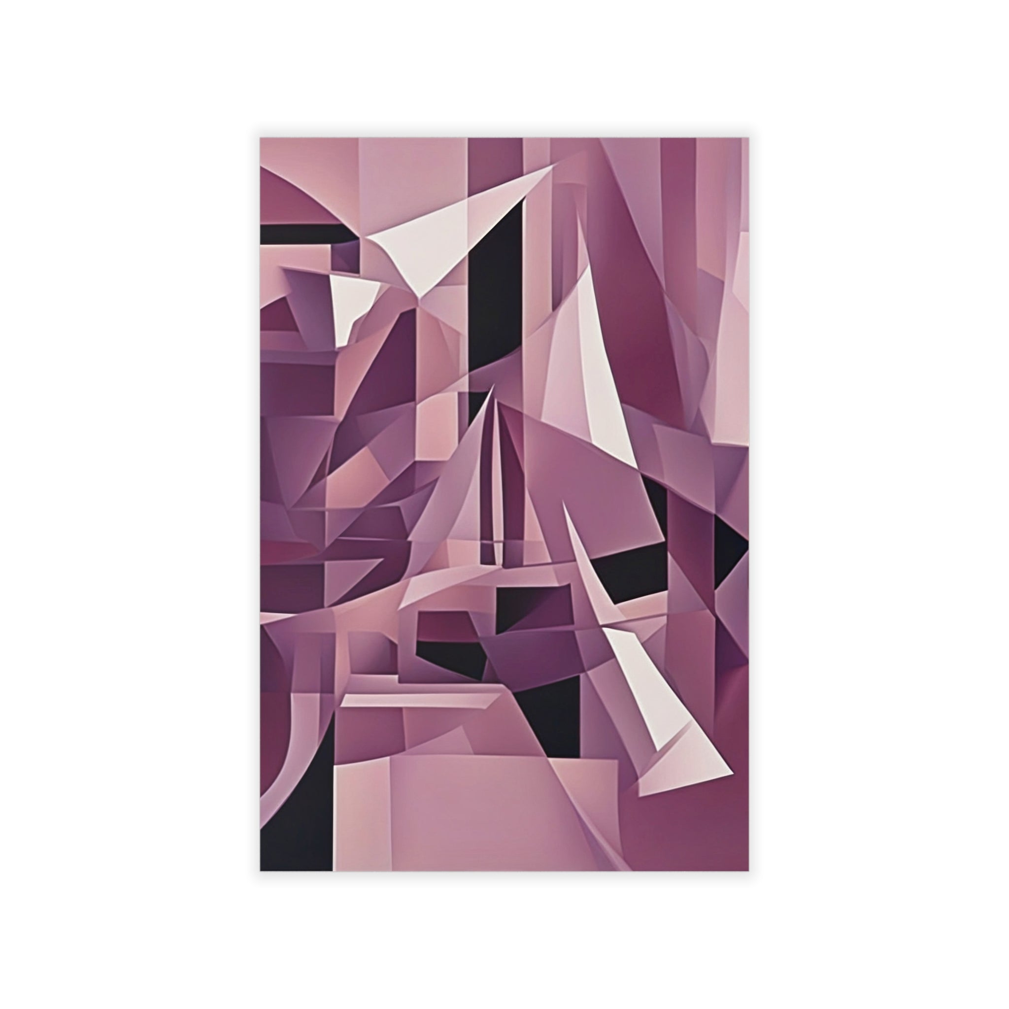 MAUVE Cubism Original Wall Art Decor Blue Beauty Design Home Affordable Long Lasting Gift