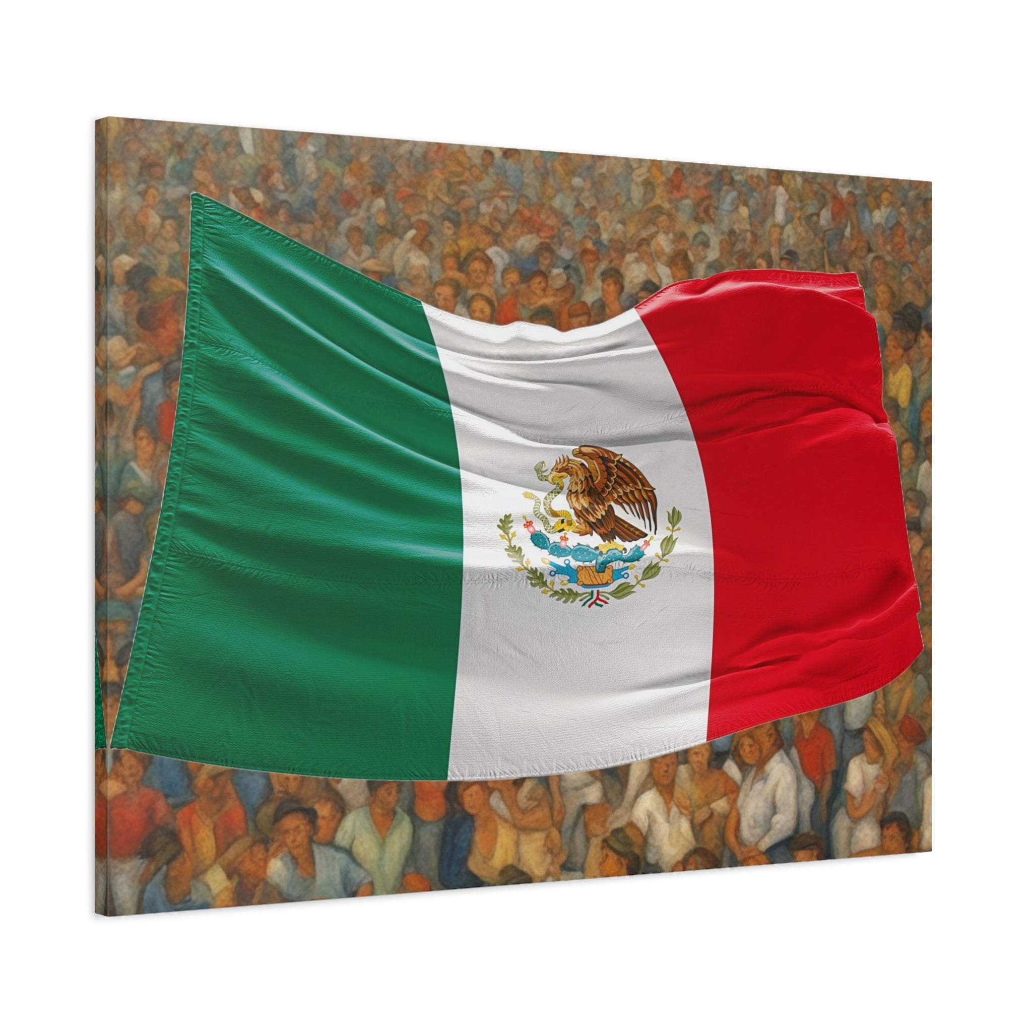 Wall Art MEXICAN MEXICO FLAG Canvas Print Painting Original Giclee GW Love Nice Beauty Fun Design Fit Hot House Home Office Gift Ready Hang