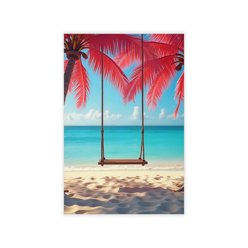 SWING BEACH Original Wall Art Decor Blue Beauty Design Home Affordable Long Lasting Gift