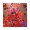 Wall Art LOVE KISSES CHOCOLATE Canvas Print Painting Original Giclee 32X32 GW Love Nice Beauty Fun Design Fit Hot House Home Office Gift Ready Hang