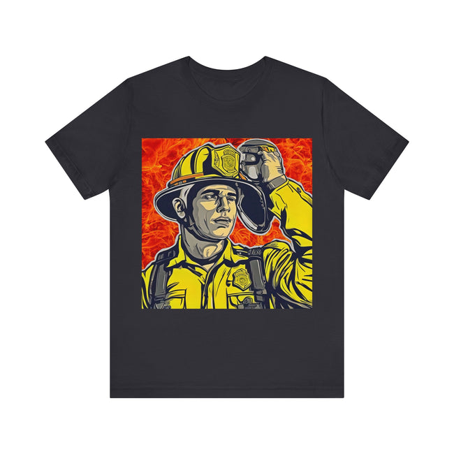 T-Shirt FIREMAN Original Design Unisex Adult Sizes Show Friend Love Fun Gift Beauty Jersey Tee Like Art Fit People Style Work Home Party