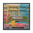 Wall Art SPORTS CAR Canvas Print Art Deco Painting Giclee 32x32 + Frame Love Beauty Design House  Home Office Decor Gift Ready to Hang