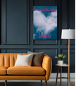 Wall Art LOVE IS in the SKY Canvas Print Art Deco Painting Giclee 32x32 GW Love Beauty Fun Design House Office Gift Ready Hang