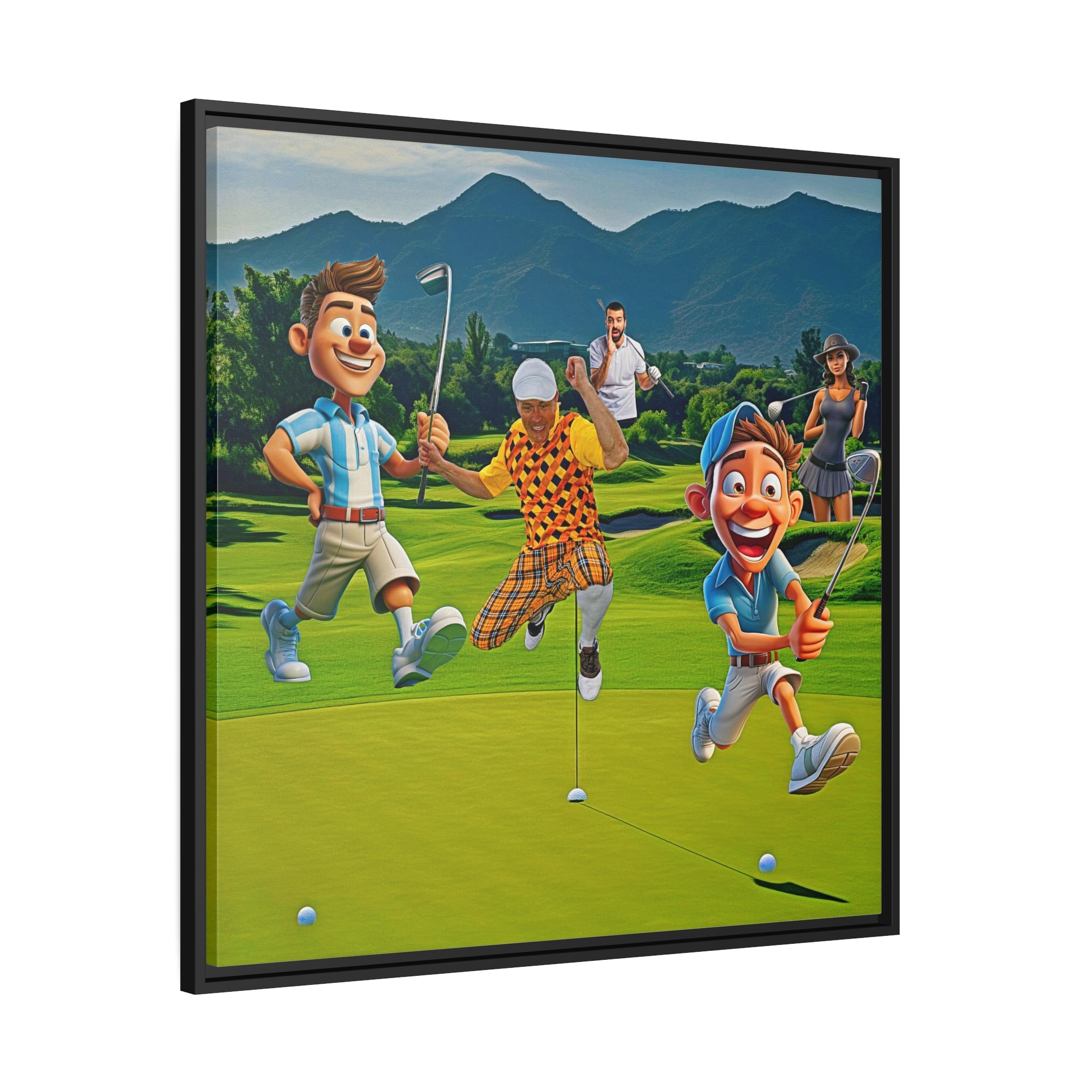 Wall Art HOLE IN ONE Golf Canvas Print Art Painting Original Giclee + Frame Love Nice Beauty Fun Design Fit Sport Hot House Office Gift Ready Hang