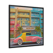 Wall Art SPORTS CAR Canvas Print Art Deco Painting Giclee 32x32 + Frame Love Beauty Design House  Home Office Decor Gift Ready to Hang