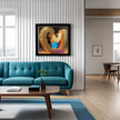 Wall Art VIP Canvas Print Art Deco Painting Giclee 32x32 + Frame Love Beauty Fun Design
