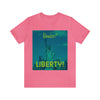 T-Shirt LIBERTY Original Design Unisex Adult Sizes Fun Beauty Jersey Tee Love Art People New York Freedom Short Work Home Party Big Apple