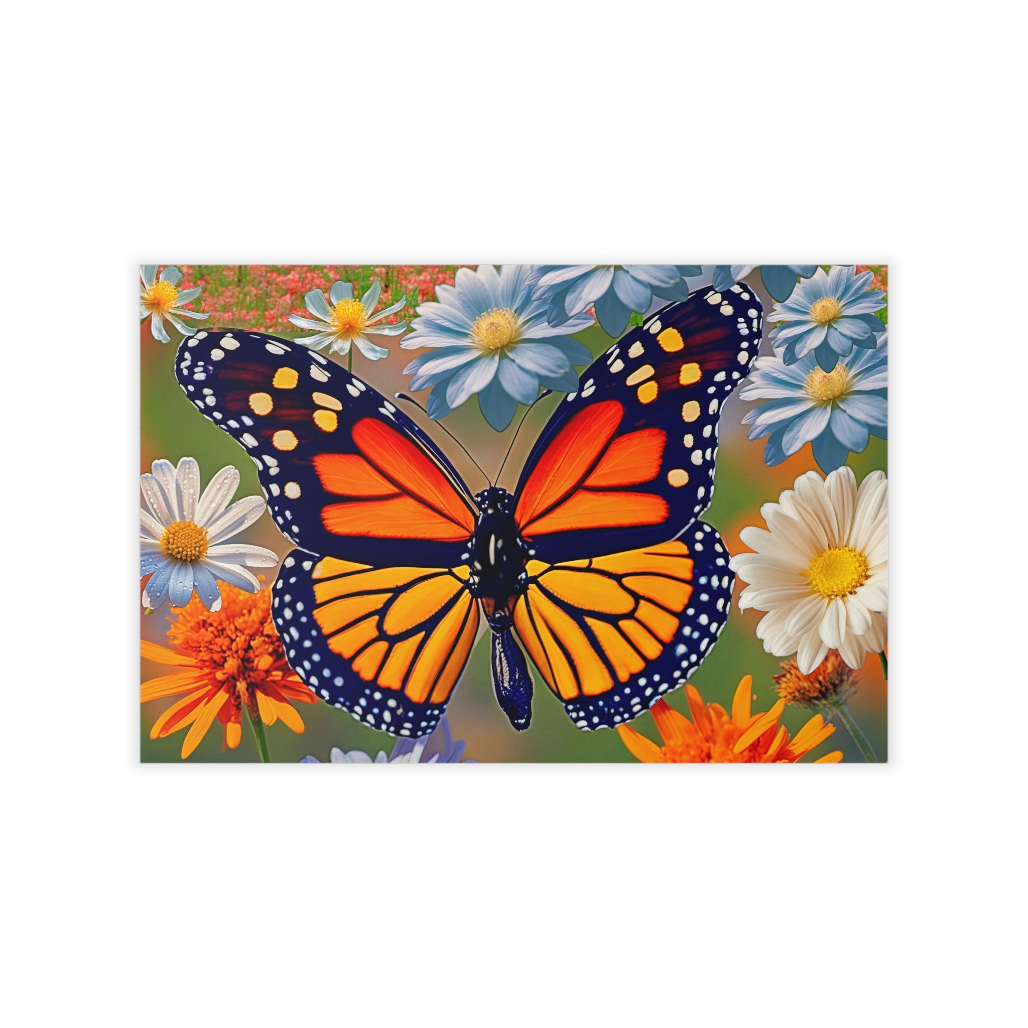 MONARCH BUTTERFLY Original Wall Art Decor Peel & Stick Affordable Long Lasting Home Design Gift