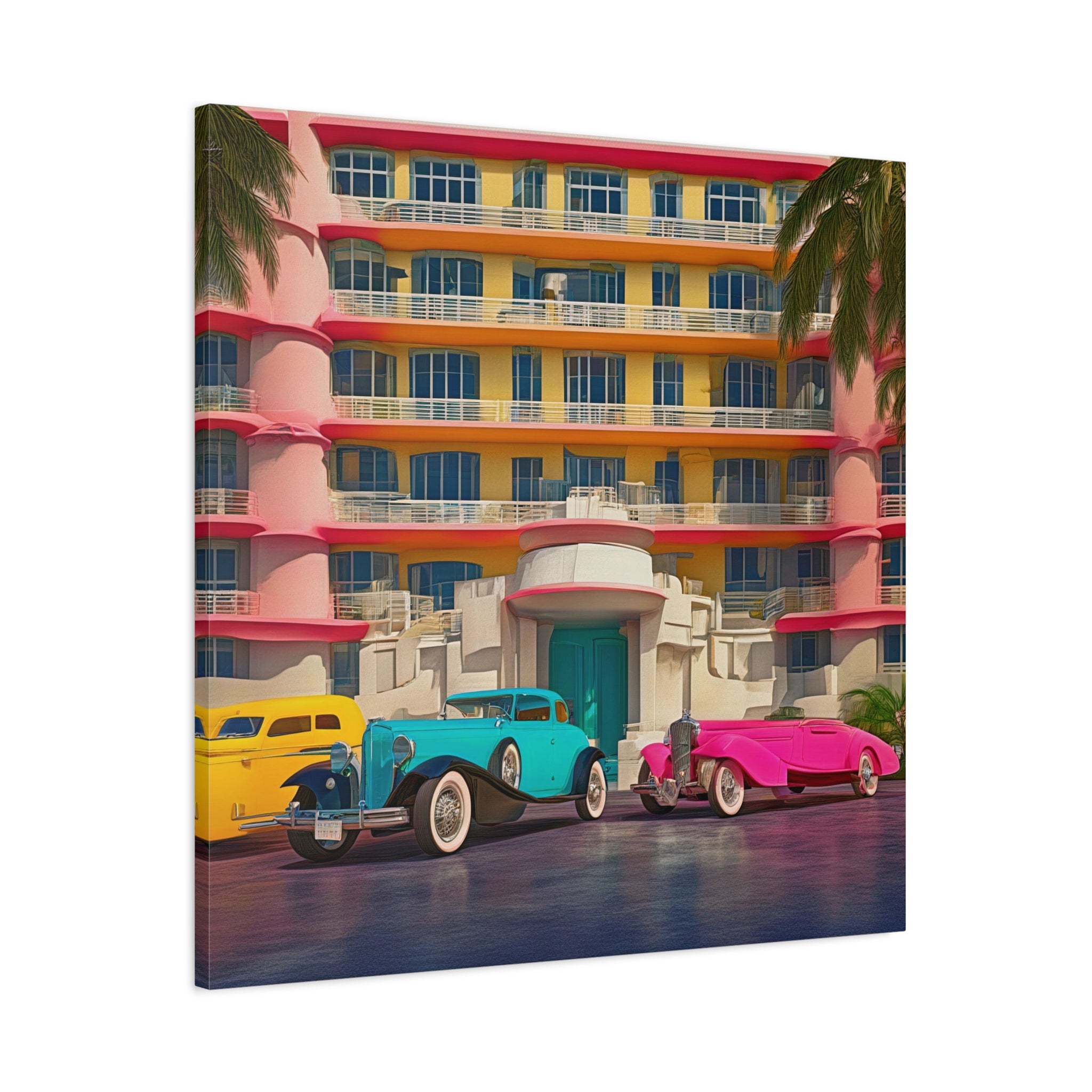 Wall Art I’lll BE RIGHT BACK Canvas Print Art Deco Painting Giclee 32x32 GW Love Beauty Design House Home Office Decor Gift Ready to Hang