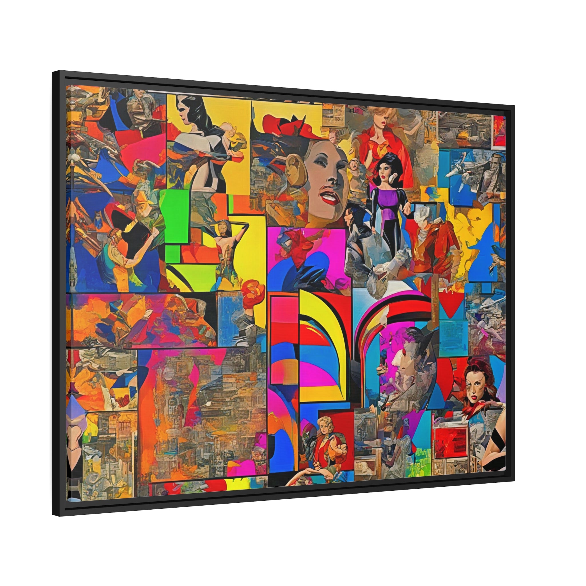 Wall Art MOVIES Pop Art Canvas Print Painting Giclee 40x30 + Frame  Love Beauty Fun Design House  Home Office Hot Decor Gift Ready to Hang
