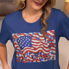 T-Shirt AMERICAN FLAG #1 Unisex Adult Size Fun Hot Modern Abstract Original Patriot Design Art Print Fit People Love