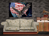 Wall Art AMERICAN FLAG #4 Canvas Print Painting Giclee GW Love Patriot Beauty Design House Home Decor Office Gift Ready to Hang