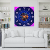 Wall Art ASTROLOGY Canvas Art Print Painting 32x32 GW Study Celestial Design Sun Moon Star Bodies Chart Wall Decor House Home Office Gift Ready to Hang