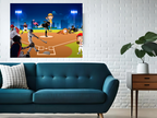 Wall Art BASEBALL SPORTS Collection Canvas Print Painting Original Giclee GW Love Nice Beauty Fun Design Fit House Home Office Gift Ready Hang