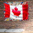 Wall Art CANADIAN CANADA Flag Canvas Print Painting Original Giclee GW Love Nice Beauty Fun Design Fit Hot House Home Office Gift Ready Hang