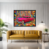 Wall Art WE NEED A CAR Pop Art Canvas Print Painting Giclee 40x30 + Frame Love Beauty Fun Design House  Home Office Hot Decor Gift Ready to Hang