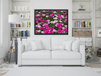Wall Art CYCLAMENS #10 Canvas Print Art Deco Painting Original Giclee + Frame  Love Flower Minimalist Beauty Fun Design Fit House Office Gift Ready Hang