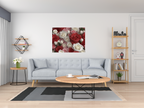 Wall Art ROSES Canvas Print Art Deco Painting Original Giclee 40X30 GW Love Flower Minimalist Beauty Fun Design Fit House Home Office Gift Ready Hang