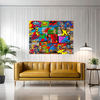 Wall Art ENTERTAINMENT Canvas Print Painting Giclee 40x30 GW Love Pop Art Beauty Design House Home Office Decor Gift Ready to Hang
