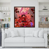 Wall Art LOVE KISSES CHOCOLATE Canvas Print Painting Original Giclee 32X32 + Frame Love Nice Beauty Fun Design Fit Hot House Home Office Gift Ready Hang