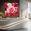 Wall Art ROSES Canvas Print Painting Original Giclee 32X32 + Frame Love Nice Beauty Color Flower Fun Design Fit Hot House Home Office Gift Ready Hang