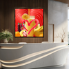 Wall Art LOVE SMOOTHIES Canvas Print Painting Original Giclee 32X32 + Frame Love Nice Beauty Fun Design Fit Hot House Home Office Gift Ready Hang Living