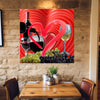 Wall Art LOVE WINE Canvas Print Food & Wine Painting Original Giclee 32x32 GW Nice Beauty Fun Design Fit Red Hot House Home Living Office Gift Ready to Hang