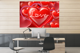 Wall Art LOVE YOU MORE Canvas Print Painting Original Giclee GW Love Nice Beauty Fun Design Fit Hot House Home Office Gift Ready Hang Living