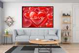 Wall Art LOVE YOU MORE Canvas Print Painting Original Giclee + Frame Love Nice Beauty Fun Design Fit Hot House Home Office Gift Ready Hang Living
