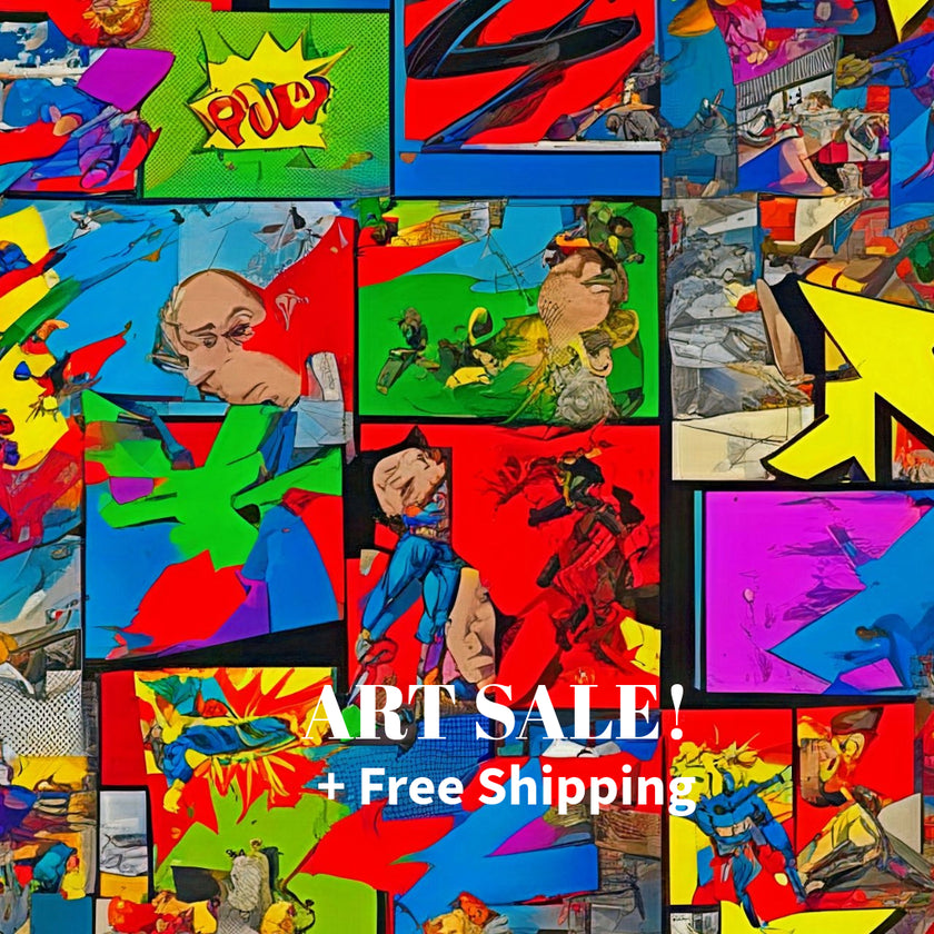 ENTERTAINMENT Original Wall Art Decor Pop Art Collection Peel & Stick Affordable Long Lasting Home Design Gift