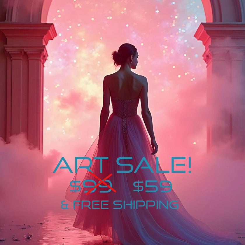 DREAMING Original Wall Art Decor Blue Beauty Design Home Affordable Long Lasting Gift