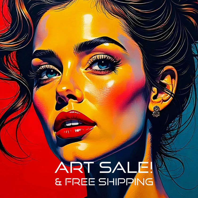 Pop Art PORTRAIT No 10 Original Wall Art Decor Beauty Design Home Affordable Long Lasting Gift