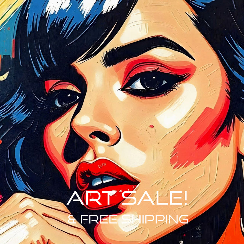 Pop Art PORTRAIT No 8 Original Wall Art Decor Beauty Design Home Affordable Long Lasting Gift