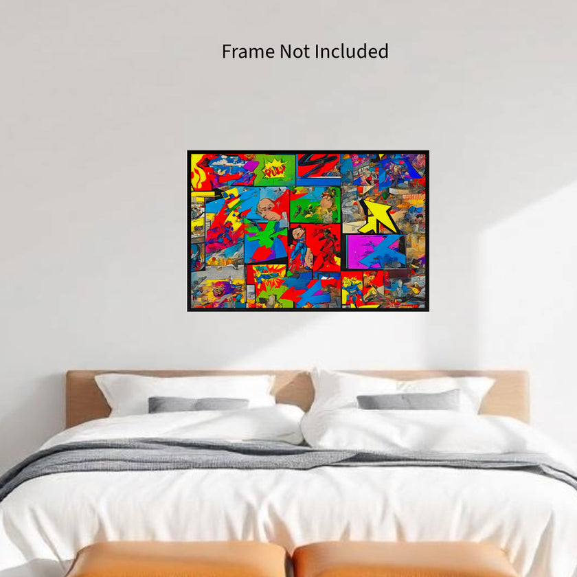 ENTERTAINMENT Original Wall Art Decor Pop Art Collection Peel & Stick Affordable Long Lasting Home Design Gift