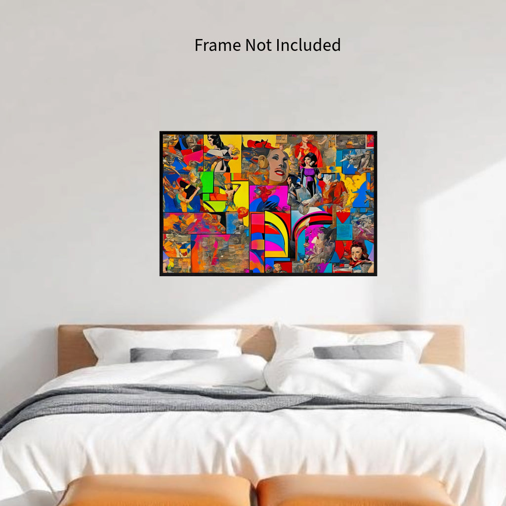 MOVIES Original Wall Art Decor Pop Art Collection Peel & Stick Affordable Long Lasting Home Design Gift