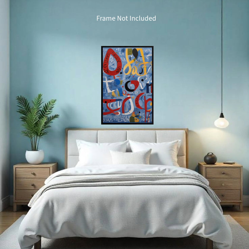 Inspired Abstract THANK YOU #2 Wall Art Astrology Decor Peel & Stick Removable Repositionable Frameable Home Decor Gift
