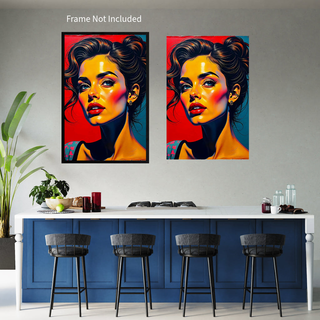 Pop Art PORTRAIT No 10 Original Wall Art Decor Beauty Design Home Affordable Long Lasting Gift