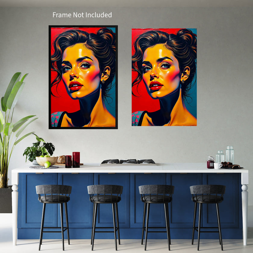 Pop Art PORTRAIT No 10 Original Wall Art Decor Beauty Design Home Affordable Long Lasting Gift