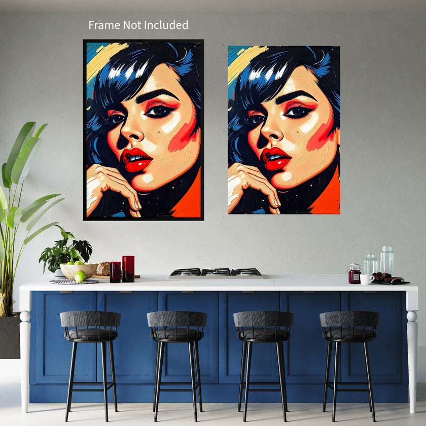 Pop Art PORTRAIT No 8 Original Wall Art Decor Beauty Design Home Affordable Long Lasting Gift