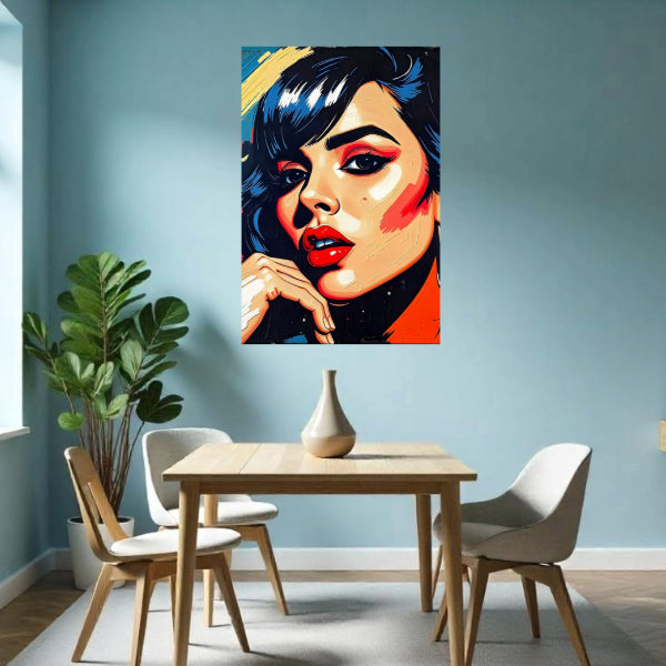 Pop Art PORTRAIT No 8 Original Wall Art Decor Beauty Design Home Affordable Long Lasting Gift