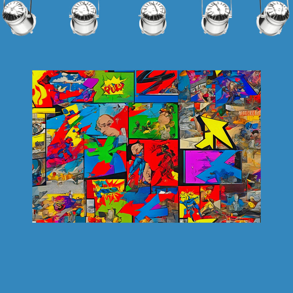 ENTERTAINMENT Original Wall Art Decor Pop Art Collection Peel & Stick Affordable Long Lasting Home Design Gift