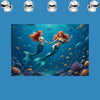 Beach MERMAIDS Original Wall Art Decor Peel & Stick Affordable Long Lasting Home Design Gift