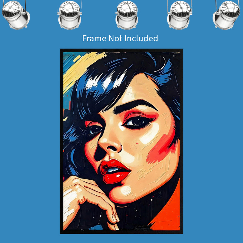 Pop Art PORTRAIT No 8 Original Wall Art Decor Beauty Design Home Affordable Long Lasting Gift