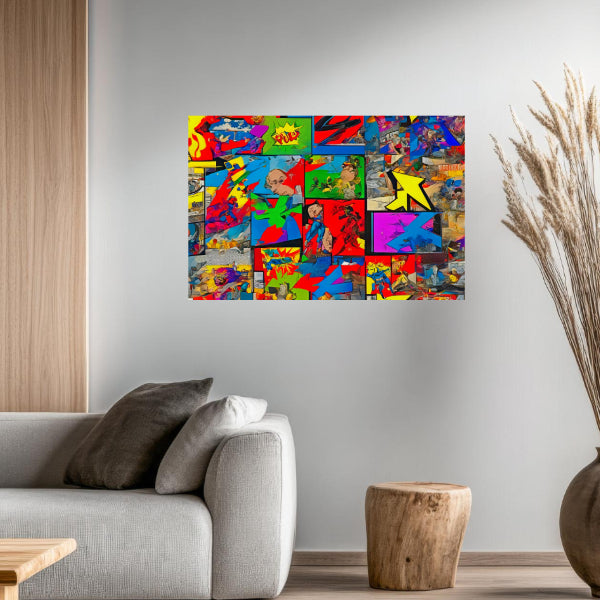 ENTERTAINMENT Original Wall Art Decor Pop Art Collection Peel & Stick Affordable Long Lasting Home Design Gift