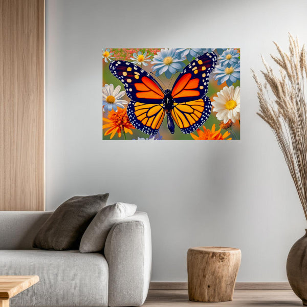 MONARCH BUTTERFLY Original Wall Art Decor Peel & Stick Affordable Long Lasting Home Design Gift